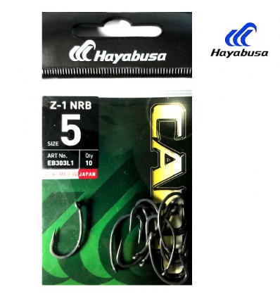 Carlige Hayabusa Z-1 Nrb Nonreflect Black Nickel 10buc/plic