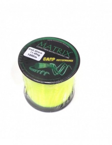 Fir Monofilament Carbotex Matrix, Fluo Galben, 1000m