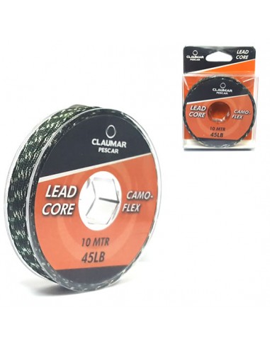 Fir Leadcore Claumar Pescar Camo Flex, 45lb, 10m