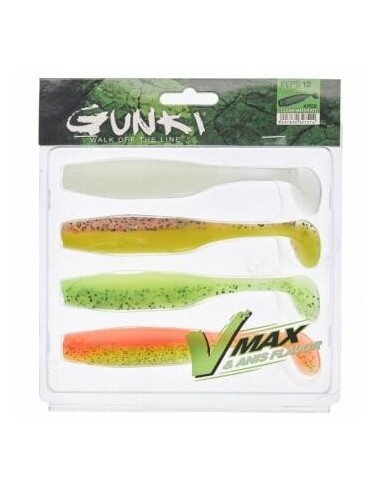 Kit Shad Gunki Peps, Dark Water, 9cm, 4buc/plic